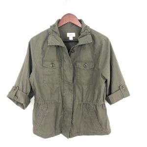 Loft Outlet olive green lightweight jacket NWOT